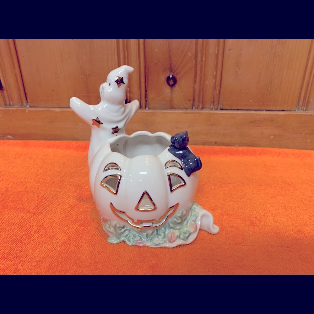 Vintage Halloween Lenox Candle Holder